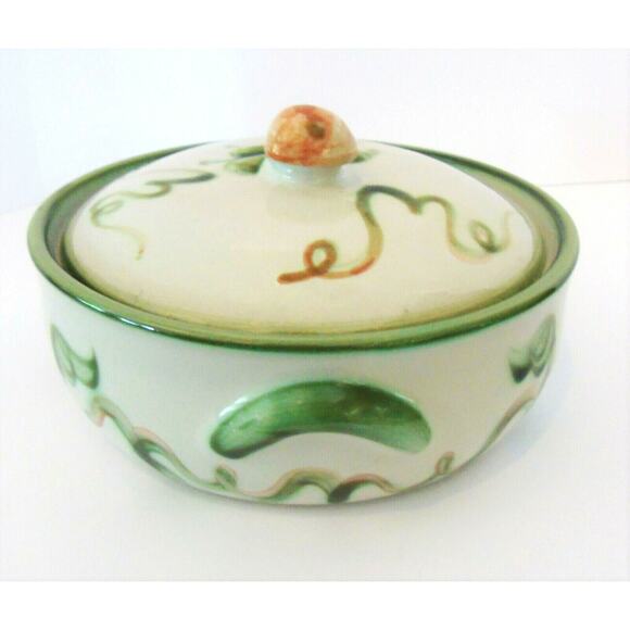 Louisville Stoneware COVERED CASSEROLE DISH 9.5" Serving Bowl Pear Fig Lid Acorn - Picture 8 of 8